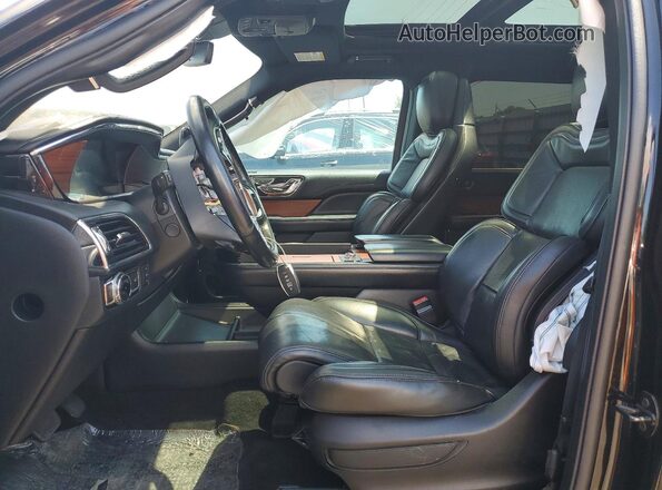 5LMJJ3LT6KEL03386 2019 LINCOLN NAVIGATOR Black წინა სალონის ხედი
