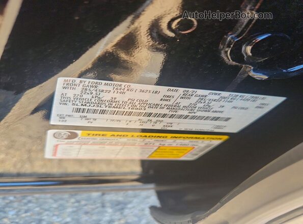 5LMJJ3LT6MEL16903 2021 LINCOLN NAVIGATOR Черный Вид наклейки с VIN-кодом
