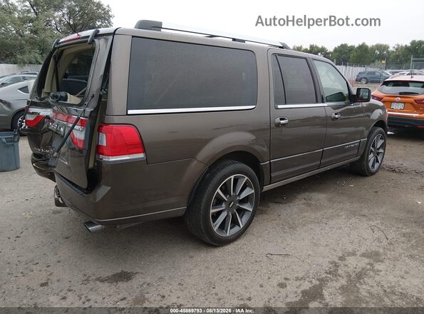 5LMJJ3LT7HEL13384 2017 LINCOLN NAVIGATOR L Brown Rear right