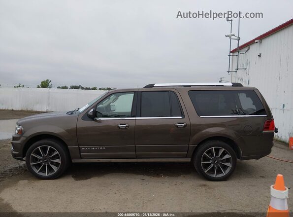 5LMJJ3LT7HEL13384 2017 LINCOLN NAVIGATOR L Brown 360 interior view