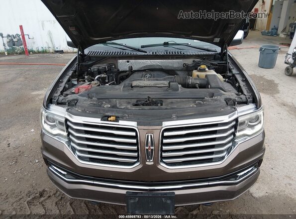 5LMJJ3LT7HEL13384 2017 LINCOLN NAVIGATOR L Brown Rear view