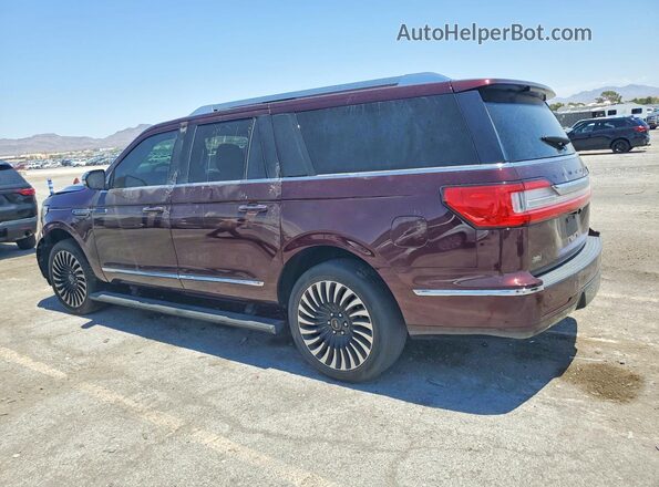 5LMJJ3TT2LEL15455 2020 LINCOLN NAVIGATOR Maroon Trasero izquierdo