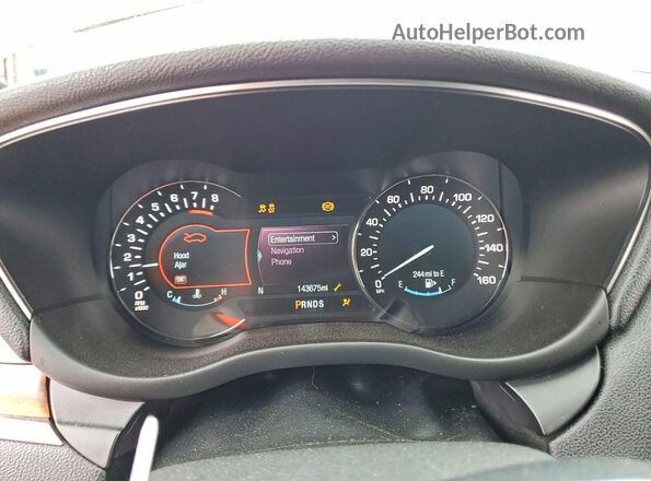 5LMTJ3DH1GUJ15746 2016 LINCOLN MKC Red Instrument cluster view