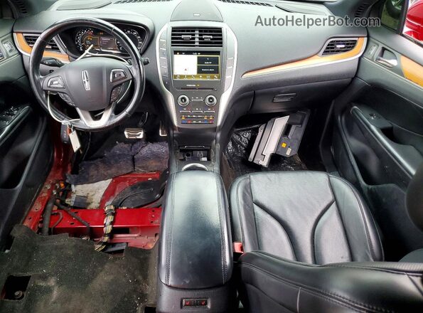 5LMTJ3DH1GUJ15746 2016 LINCOLN MKC Red Dashboard view