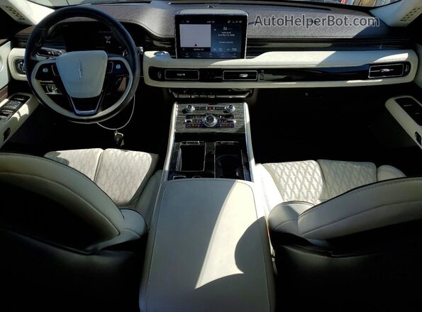 5LMYJ9YY5PNL00251 2023 LINCOLN AVIATOR Blue Առջևի վահանակի տեսք
