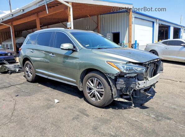 5N1AL0MM0GC525945 2016 INFINITI QX60 Green Front right