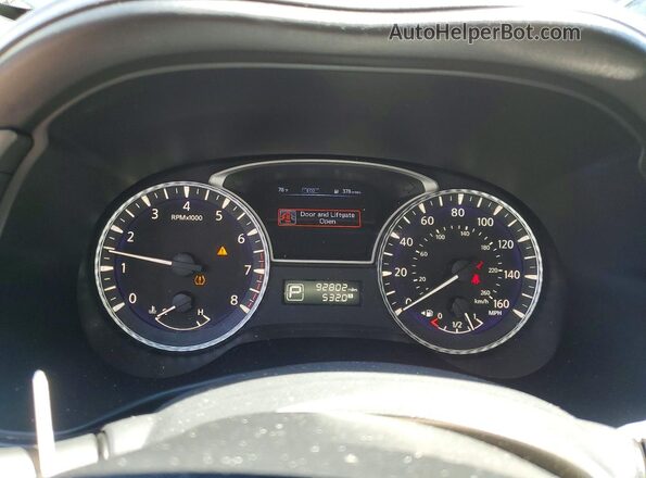 5N1AL0MM0GC525945 2016 INFINITI QX60 Green Instrument cluster view