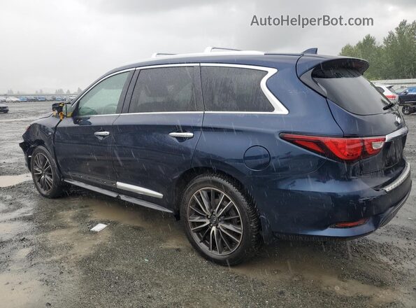5N1AL0MM1GC519703 2016 INFINITI QX60 Blue Trasero izquierdo