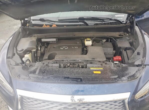 5N1AL0MM1GC519703 2016 INFINITI QX60 Blue Vista del compartimento del motor