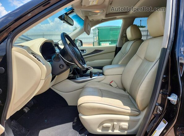 5N1AL0MM2GC518429 2016 INFINITI QX60 Черный Вид салона спереди