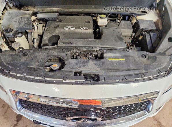 5N1AL0MM2GC522822 2016 INFINITI QX60 White Vista del compartimento del motor