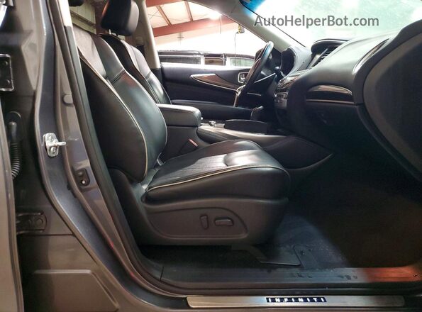 5N1AL0MM3GC501834 2016 INFINITI QX60 Gray Widok wnętrza z przodu