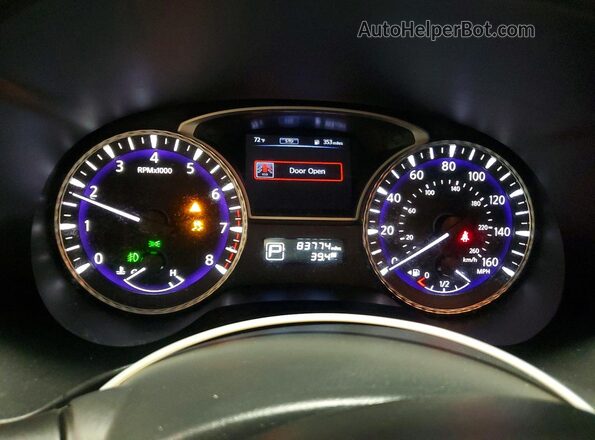 5N1AL0MM3GC501834 2016 INFINITI QX60 Gray Widok zestawu wskaźników