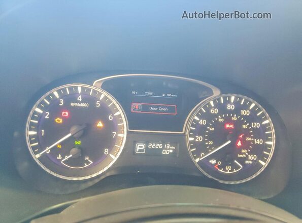 5N1AL0MM5GC519686 2016 INFINITI QX60 Blue Widok zestawu wskaźników