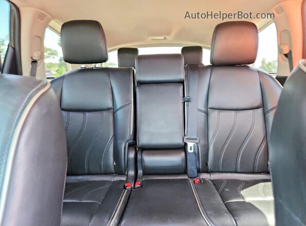 5N1AL0MM7GC505224 2016 INFINITI QX60 Black Հետևի նստատեղերի տեսք