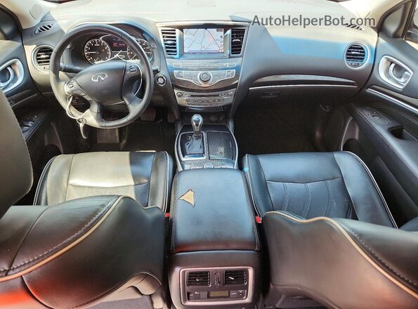 5N1AL0MM7GC505224 2016 INFINITI QX60 Black Առջևի վահանակի տեսք