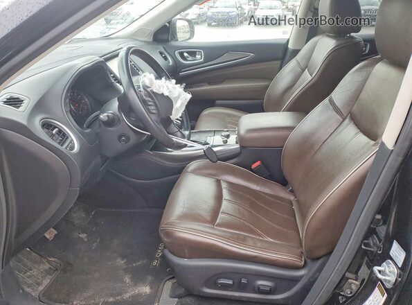 5N1AL0MM9GC505645 2016 INFINITI QX60 Black წინა სალონის ხედი