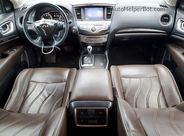 5N1AL0MM9GC505645 2016 INFINITI QX60 Black წინა პანელის ხედი
