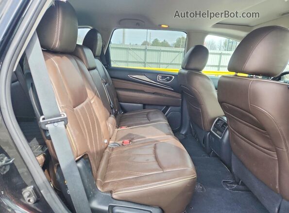 5N1AL0MM9GC505645 2016 INFINITI QX60 Black უკანა სალონის ხედი