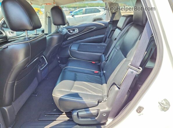5N1AL0MM9GC523935 2016 INFINITI QX60 White უკანა სალონის ხედი