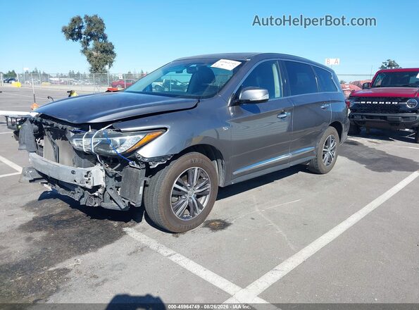 5N1AL0MMXGC501927 2016 INFINITI QX60 Gray წინა მარცხენა ხედი სამი მეოთხედიდან