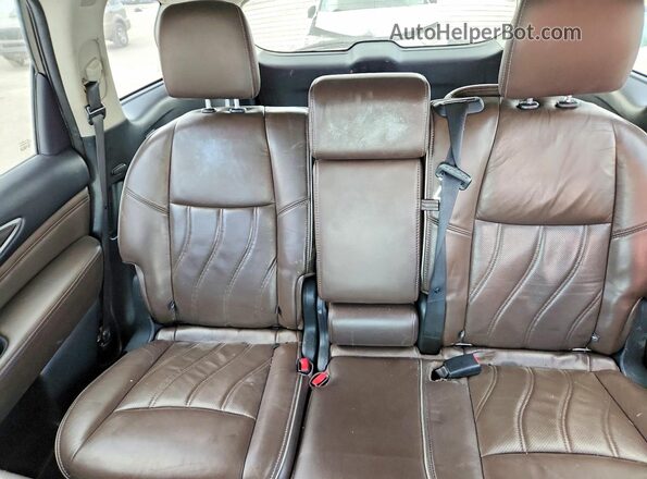 5N1AL0MN0GC502206 2016 INFINITI QX60 White Հետևի նստատեղերի տեսք