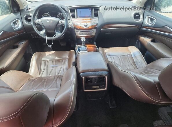 5N1AL0MN4GC517002 2016 INFINITI QX60 White Widok deski rozdzielczej