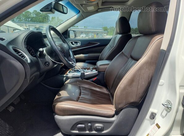 5N1AL0MN4GC517002 2016 INFINITI QX60 White Widok wnętrza z przodu