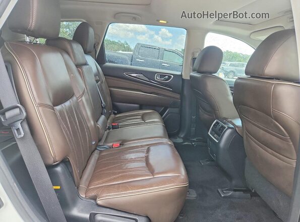 5N1AL0MN4GC517002 2016 INFINITI QX60 White Widok wnętrza z tyłu