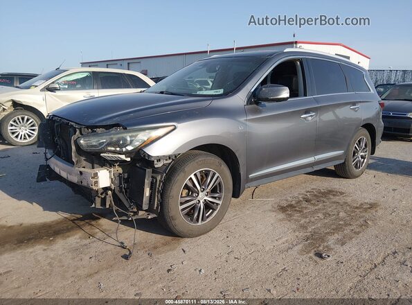 5N1AL0MN7GC504633 2016 INFINITI QX60 Gray Vista tres cuartos delantera izquierda