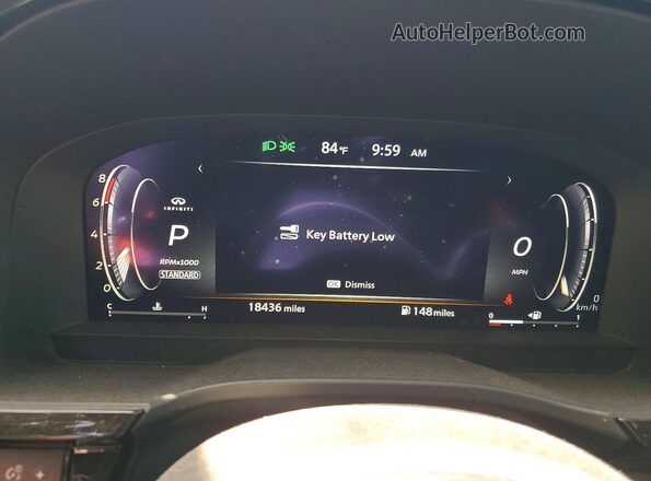 5N1AL1FR2SC338231 2025 INFINITI QX60 Gray Вид щитка приладів