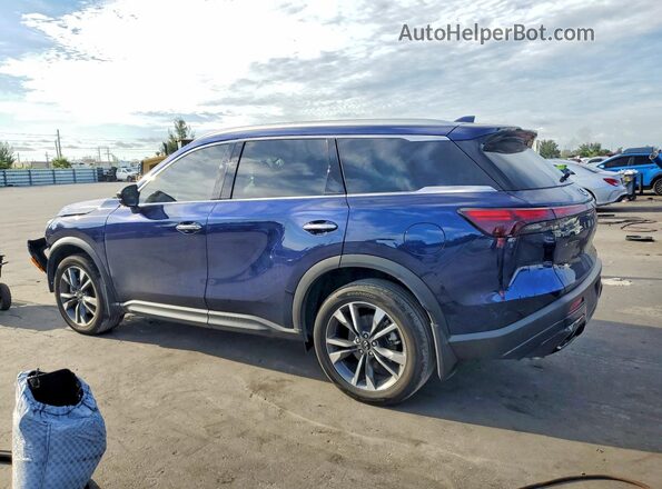 5N1AL1FR3SC339176 2025 INFINITI QX60 Blue Rear left
