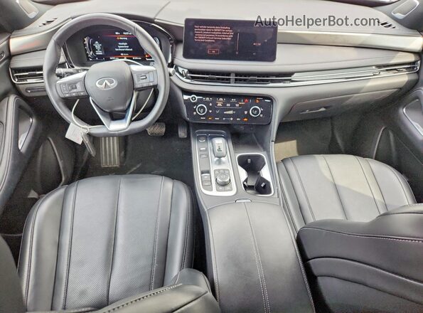 5N1AL1FR6SC330682 2025 INFINITI QX60 Gray Առջևի վահանակի տեսք