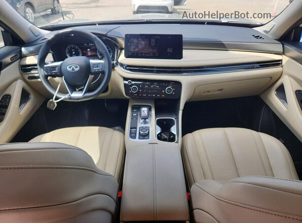 5N1AL1FR8SC350058 2025 INFINITI QX60 Beige წინა პანელის ხედი