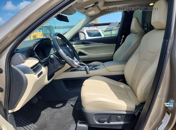 5N1AL1FR8SC350058 2025 INFINITI QX60 Beige წინა სალონის ხედი