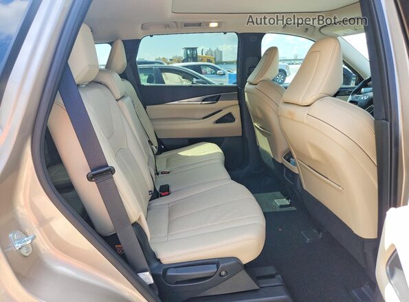 5N1AL1FR8SC350058 2025 INFINITI QX60 Beige უკანა სალონის ხედი