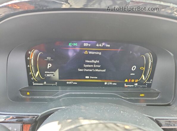 5N1AL1FS8TC348153 2026 INFINITI QX60 Gray ხელსაწყოთა პანელის ხედი