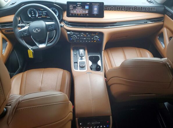5N1AL1GS4SC350222 2025 INFINITI QX60 Серый Вид панели приборов