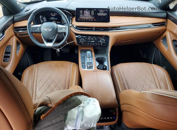 5N1AL1HU5SC330156 2025 INFINITI QX60 Желто-коричневый Вид панели приборов