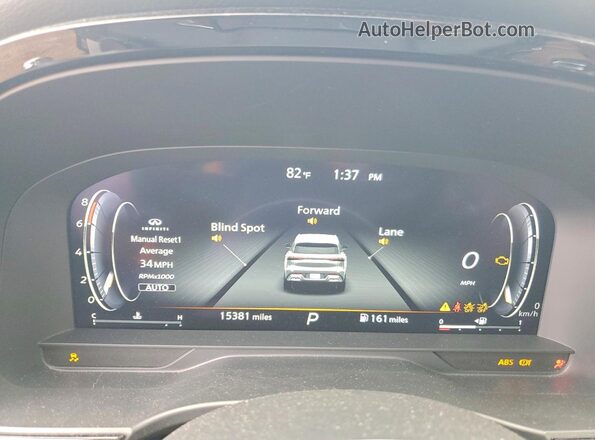 5N1AL1HU5SC330156 2025 INFINITI QX60 Желто-коричневый Вид щитка приборов