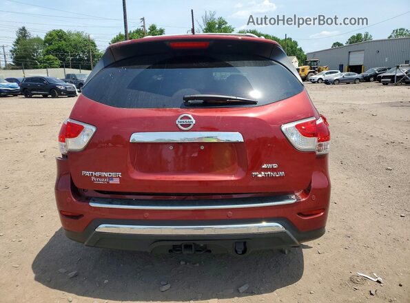 5N1AR2MM0GC646016 2016 NISSAN PATHFINDER Красный Вид сзади