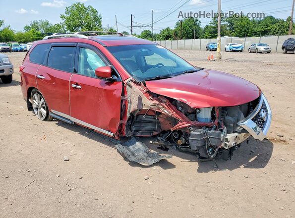 5N1AR2MM0GC646016 2016 NISSAN PATHFINDER Красный Передняя правая четверть