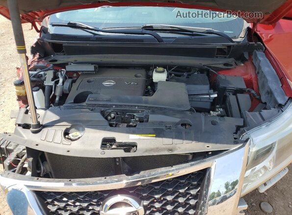 5N1AR2MM0GC646016 2016 NISSAN PATHFINDER Красный Вид подкапотного пространства