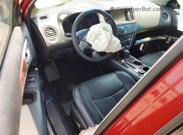 5N1AR2MM0GC646016 2016 NISSAN PATHFINDER Красный Вид панели приборов