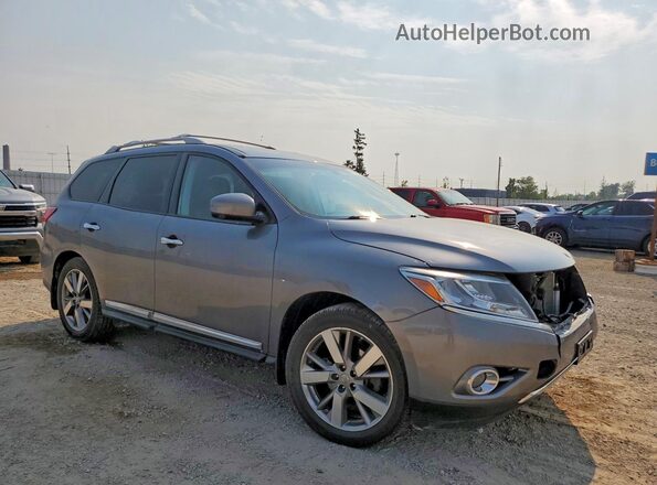 5N1AR2MM0GC654214 2016 NISSAN PATHFINDER Gray Передня права чверть