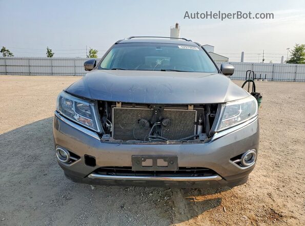 5N1AR2MM0GC654214 2016 NISSAN PATHFINDER Gray Вид спереду