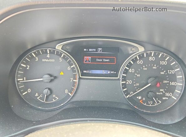 5N1AR2MM1GC605085 2016 NISSAN PATHFINDER Black Widok zestawu wskaźników