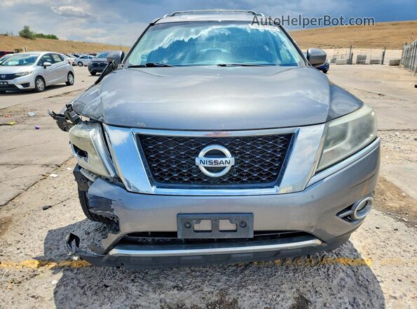 5N1AR2MM1GC652343 2016 NISSAN PATHFINDER Gray Front view