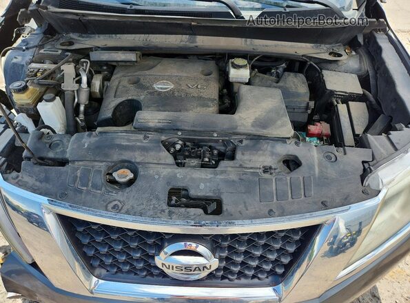 5N1AR2MM1GC652343 2016 NISSAN PATHFINDER Gray Engine compartment view