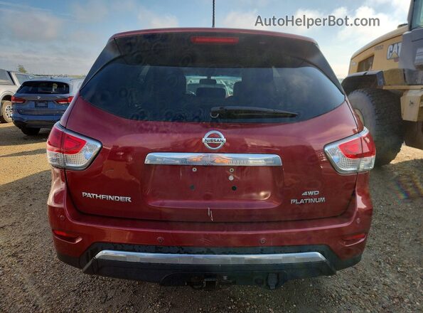 5N1AR2MM1GC656845 2016 NISSAN PATHFINDER Red Հետևի տեսք